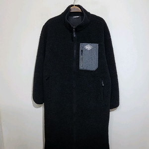 (95) 블랙야크 플리스 롱점퍼 검정 뽀글이 후리스 자켓