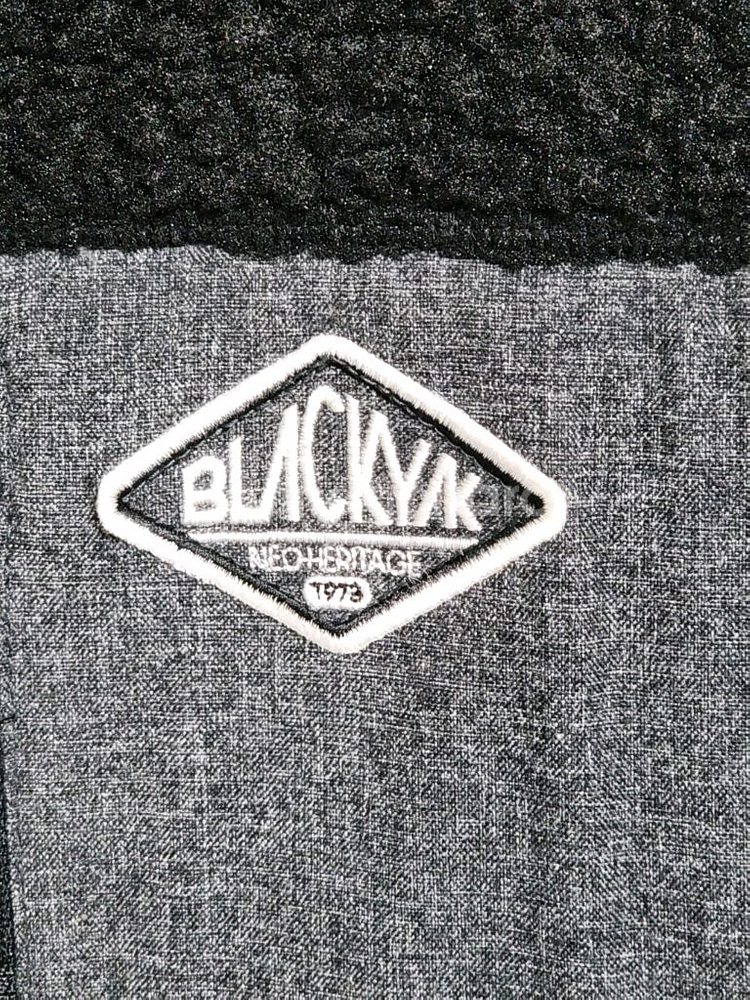 (95) 블랙야크 플리스 롱점퍼 검정 뽀글이 후리스 자켓--3