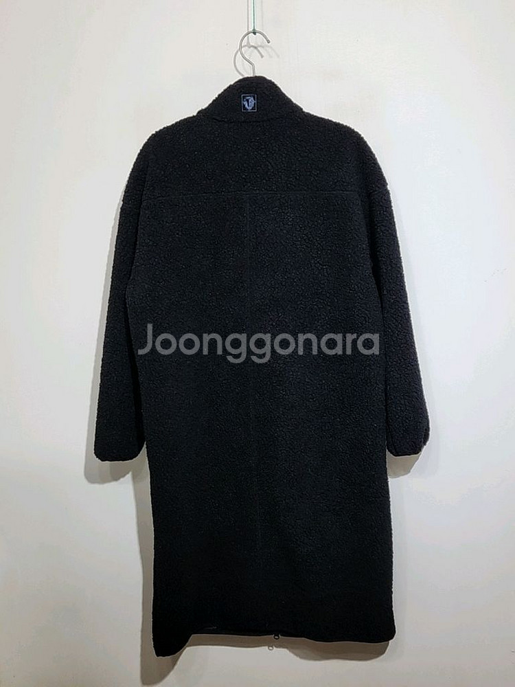(95) 블랙야크 플리스 롱점퍼 검정 뽀글이 후리스 자켓--6