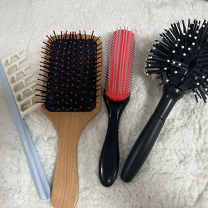 곱슬머리 헤어 브러쉬 곱슬빗 틱톡빗 지그재그 가르마빗