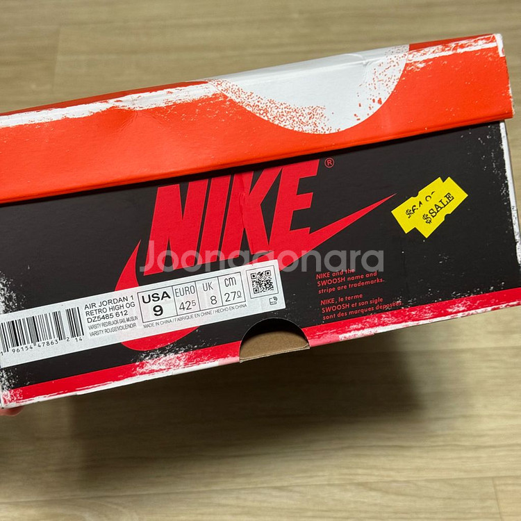 나이키 에어조던 1 시카고 270mm 새상품--4