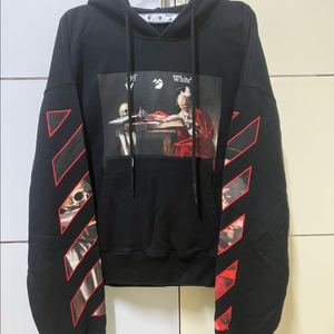 오프화이트 오버핏 후드티