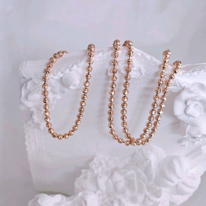 14k목걸이 미러볼 군번줄 이미지