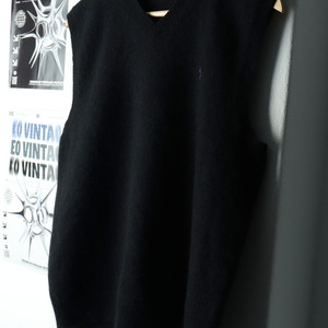 (L-XL) 폴로 랄프로렌 니트 조끼 골프 블랙 포니