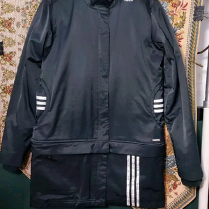 XL여 아디다스 기모 허리분리 삼선 코트 자켓