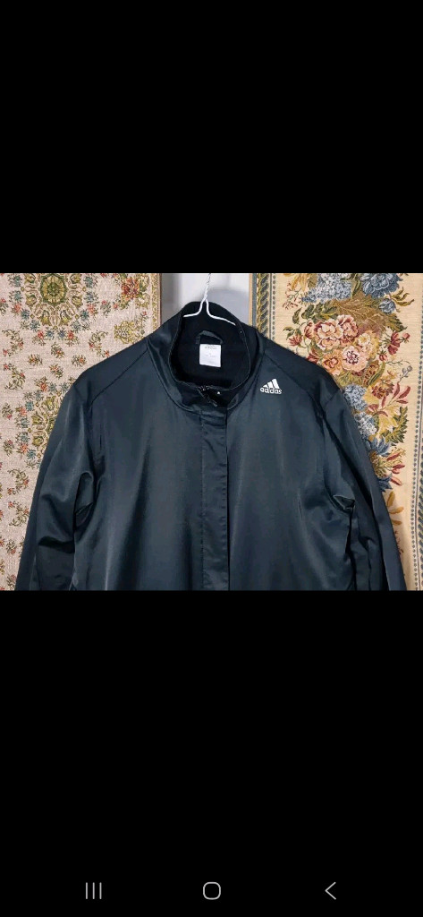 XL여 아디다스 기모 허리분리 삼선 코트 자켓--3