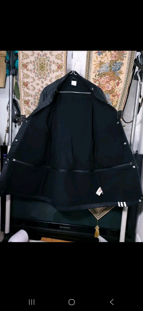 XL여 아디다스 기모 허리분리 삼선 코트 자켓--6