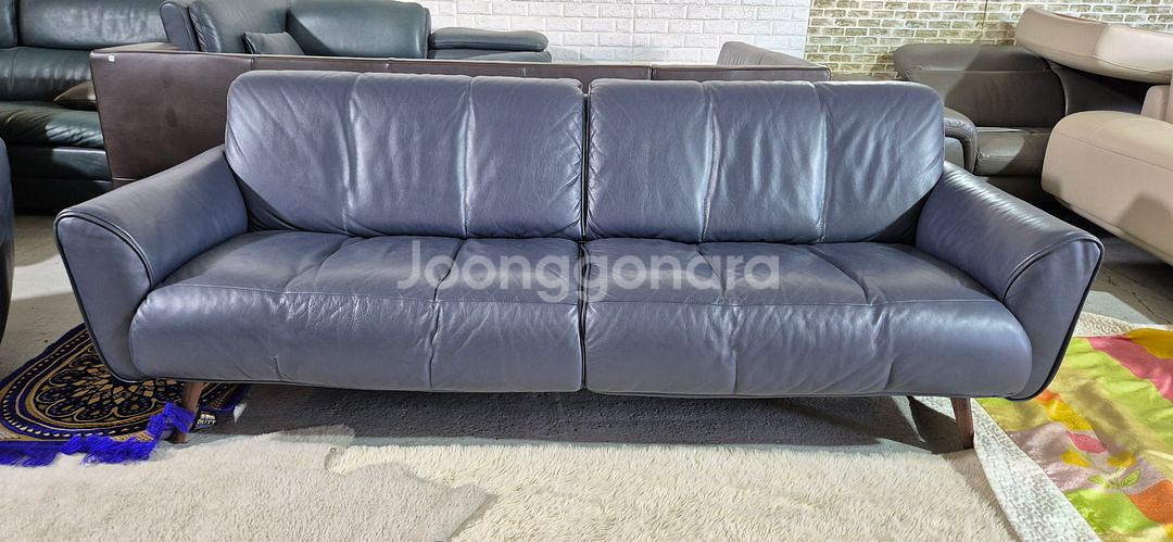나뚜찌에디션 토비아 이태리 천연전체가죽 3인+1인 소파--3