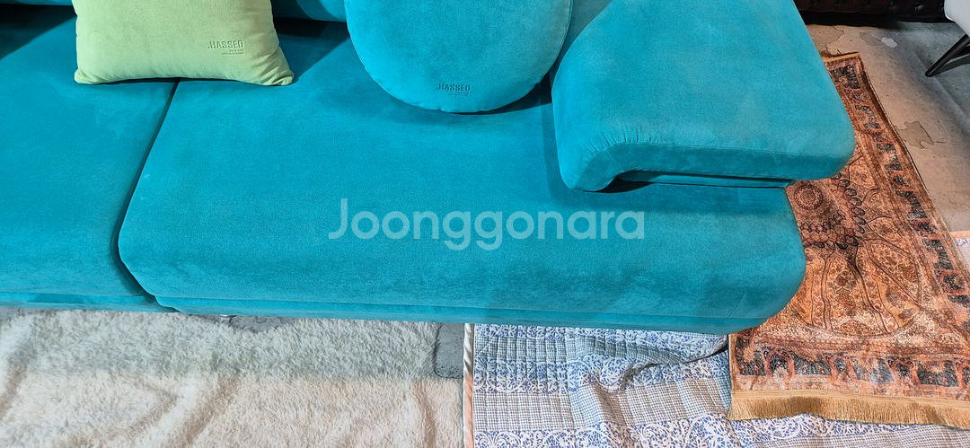 헷세드 플로리아 4인 일자형소파쇼파(드라이클리닝완료)서울경기근거리무료배송--8