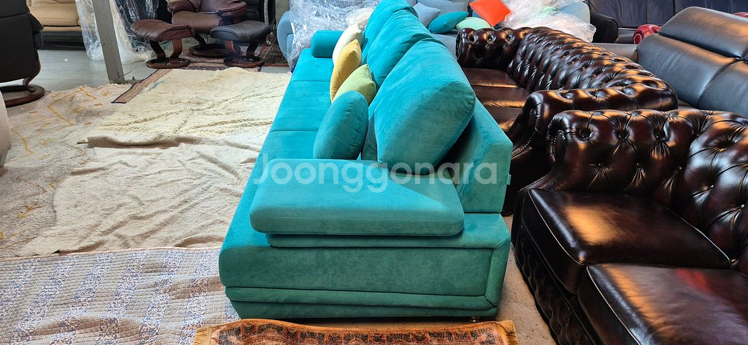 헷세드 플로리아 4인 일자형소파쇼파(드라이클리닝완료)서울경기근거리무료배송--3