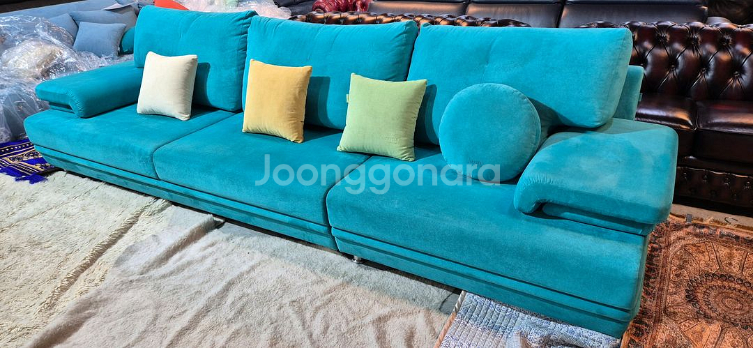 헷세드 플로리아 4인 일자형소파쇼파(드라이클리닝완료)서울경기근거리무료배송--2