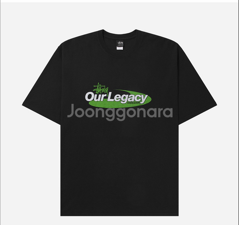 스투시 x 아워레가시 콜라보 티셔츠--0