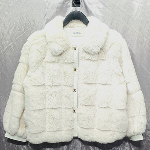 르피타 레더 배색 에코퍼 숏 자켓 85