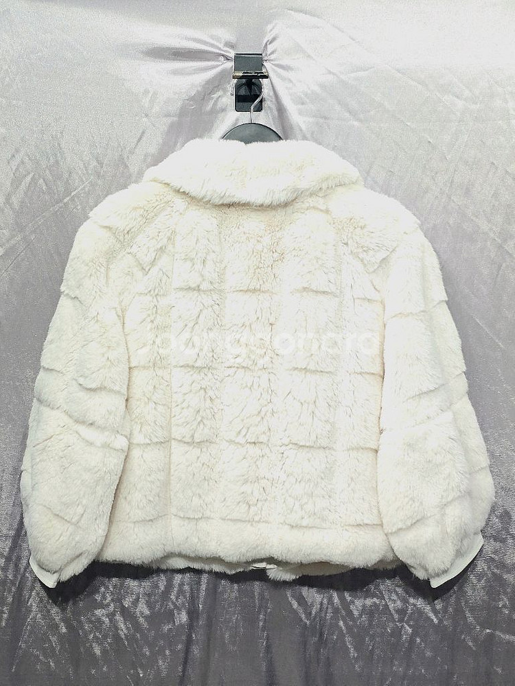 르피타 레더 배색 에코퍼 숏 자켓 85--1