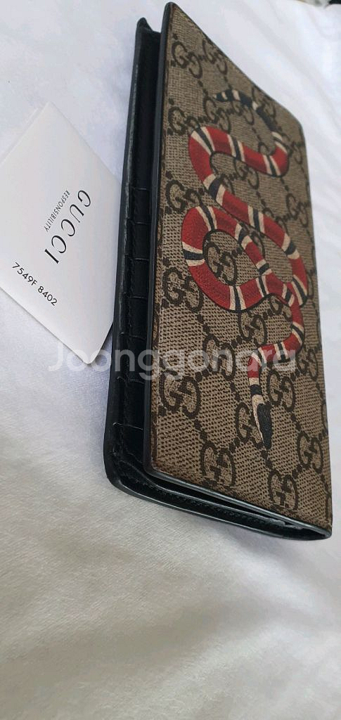 구찌 스네이크 장지갑 반지갑 정품S급(감정O)프라다루이비통디올고야드샤넬셀린느보테가생로랑--6