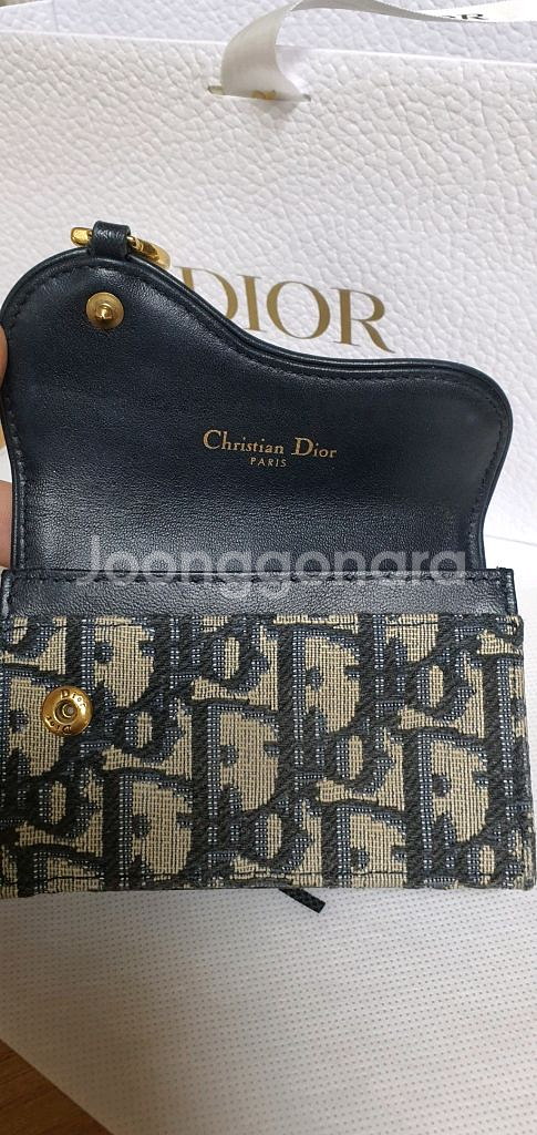 디올 오블리크 카드지갑 반지갑 정품S급(감정서O)구찌프라다루이비통고야드샤넬셀린느보테가생로랑--7