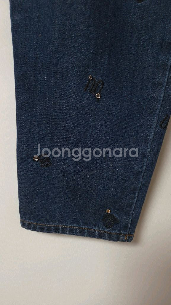 한섬 마인 2022 자수 로고 패턴 데님 팬츠 64-94--4