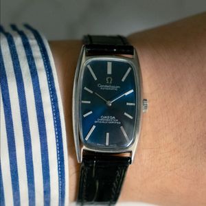 오메가 컨스틸레이션 탱크 크로노미터 청판 오토매틱 빈티지 시계 이미지