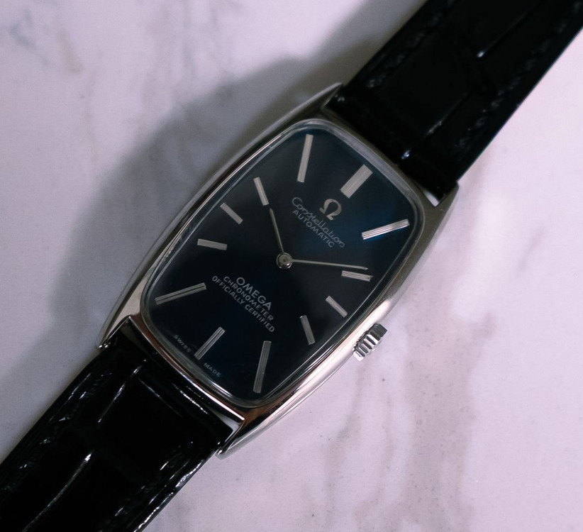 오메가 컨스틸레이션 탱크 크로노미터 청판 오토매틱 빈티지 시계 이미지