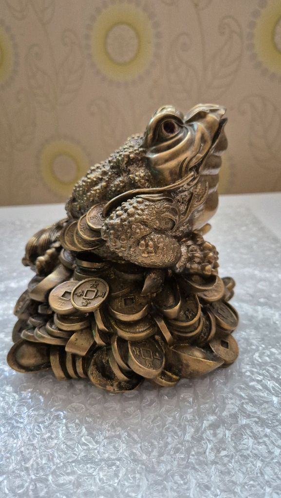 황동 삼족오 복뚜꺼비--1