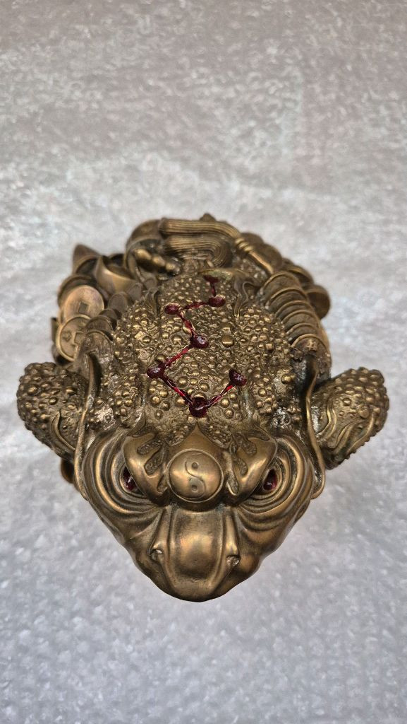 황동 삼족오 복뚜꺼비--4