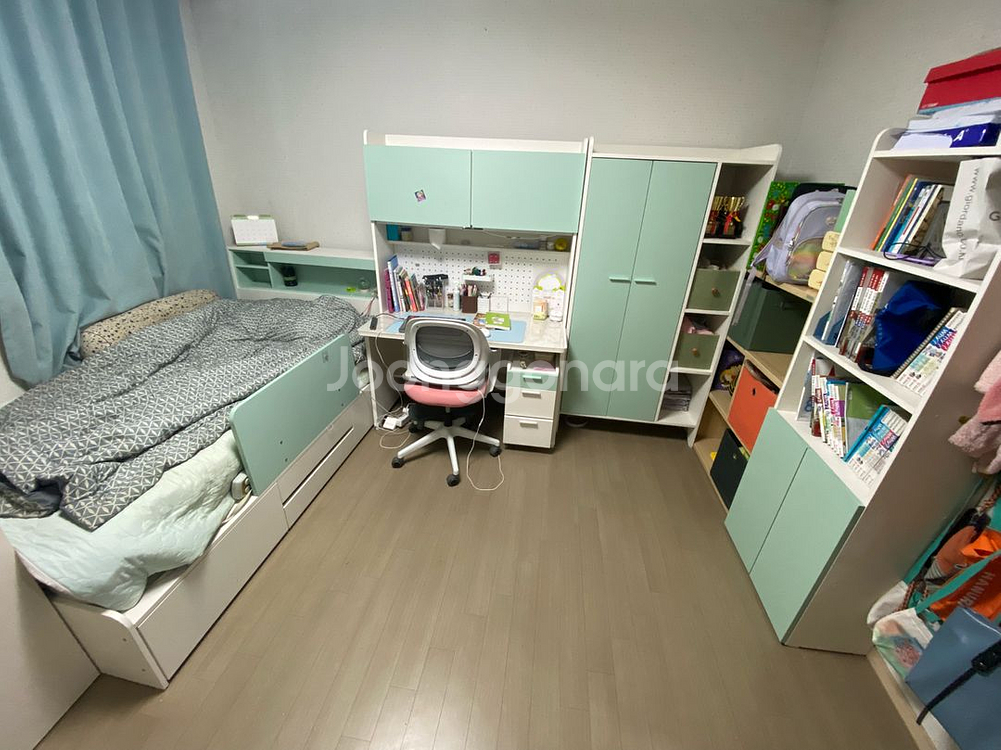 꿈꾸는 요셉 침대, 책상, 옷장, 책장 세트(민트색상)--2