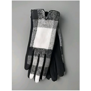 여성용 그레이 체크 장갑 1번 (새상품)