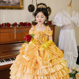 미녀 벨 여아 드레스 공주드레스 풀세트 두돌드레스