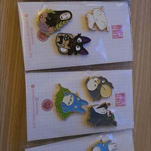 지브리 - 뱃지 핀뱃지 브로치 13개