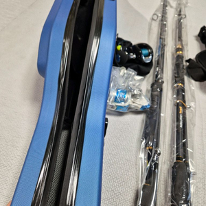 우럭, 광우, 오징어 낚시대 2대 , 릴 2대 낚시세트 새상품 이미지