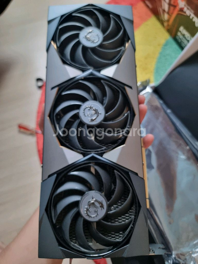 msi 3070ti 슈프림x 그래픽카드 팝니다--2