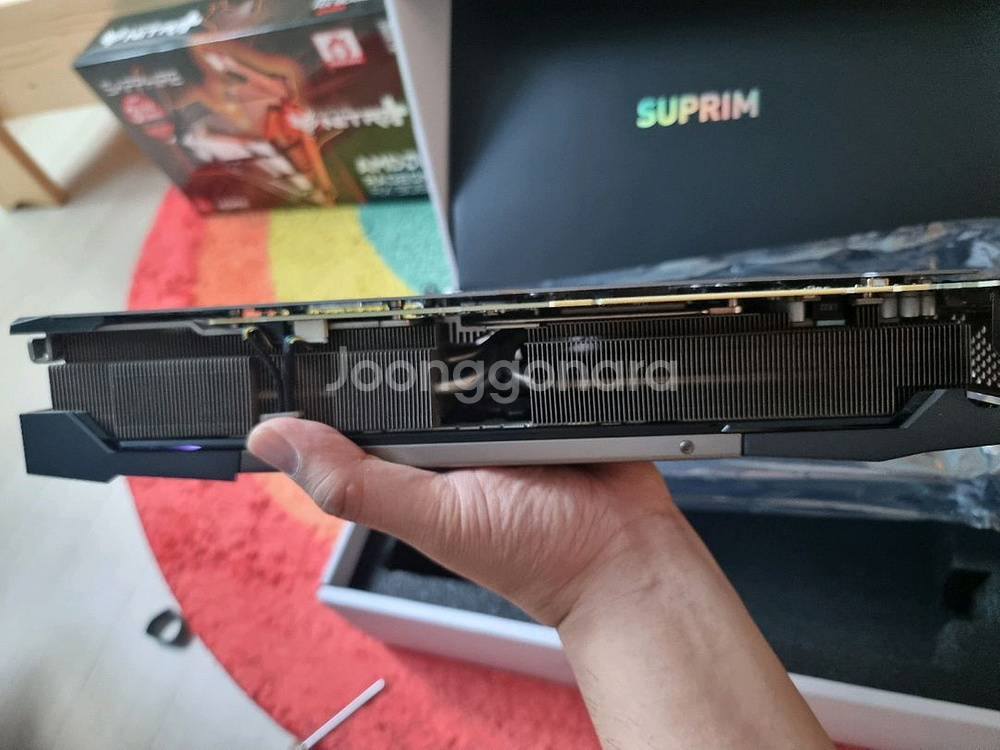 msi 3070ti 슈프림x 그래픽카드 팝니다--5
