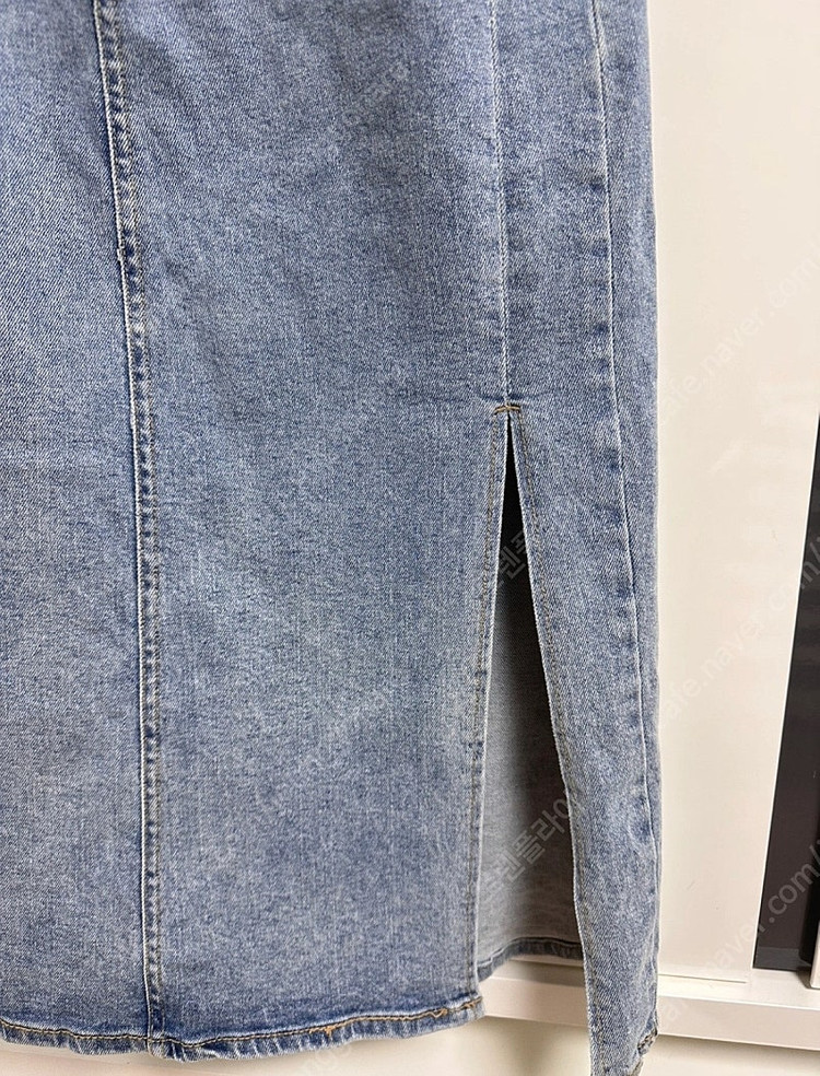 새상품급 고급)여성 롱 트임 중청치마 라지L사이즈--2