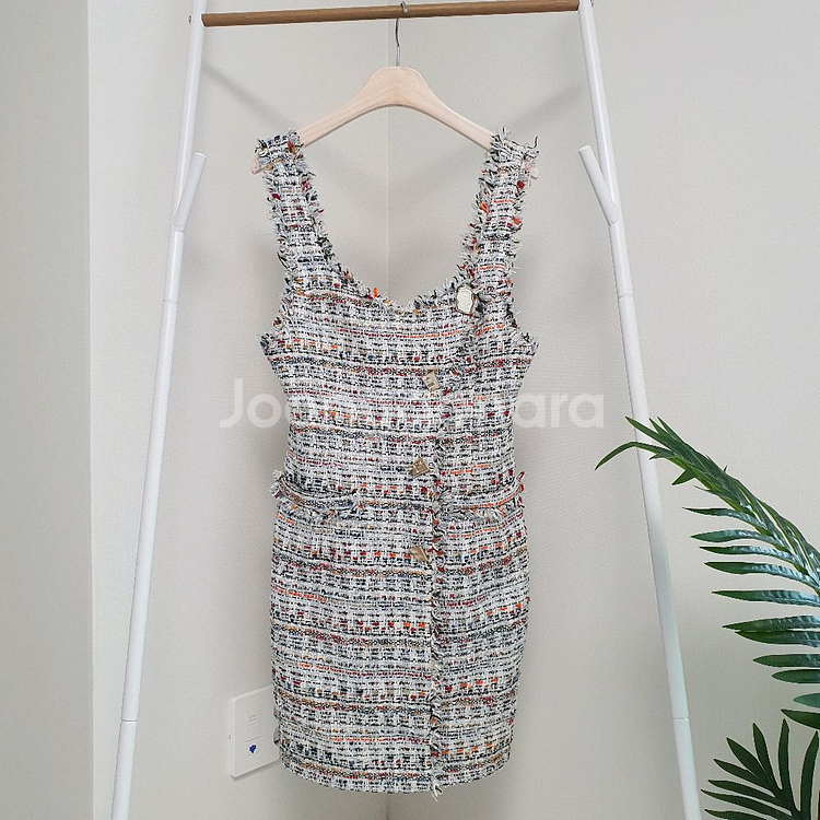 에고이스트 트위드 원피스--0