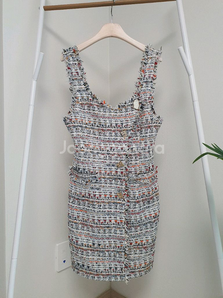 에고이스트 트위드 원피스--1