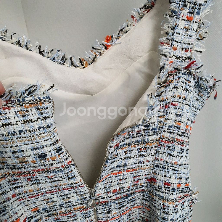 에고이스트 트위드 원피스--6