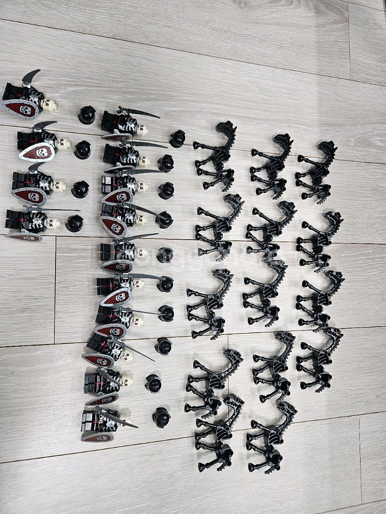 레고 캐슬 언데드기사 세트(언데드완무+해골말)--1