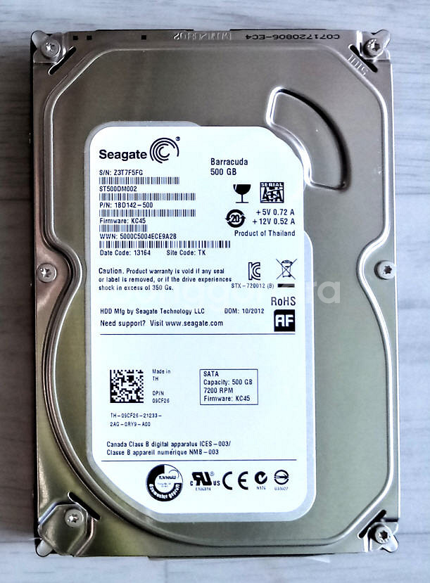 500GB(691시간사용,하드디스크(Seagate 데스크탑HDD)--0