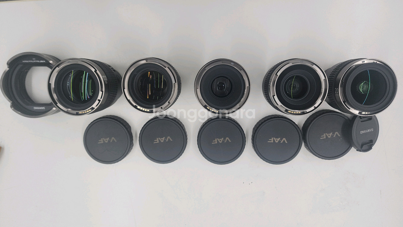 삼양랜즈 V-AF T1.9 20mm35mm45mm75mm100mm.MF아답터 팝니다^^--3
