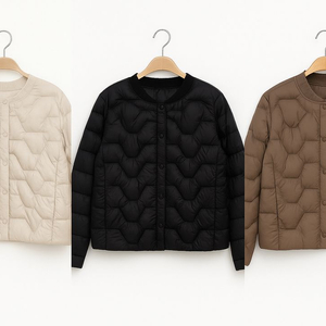 여성 르망 누빔 프리미엄 경량패딩