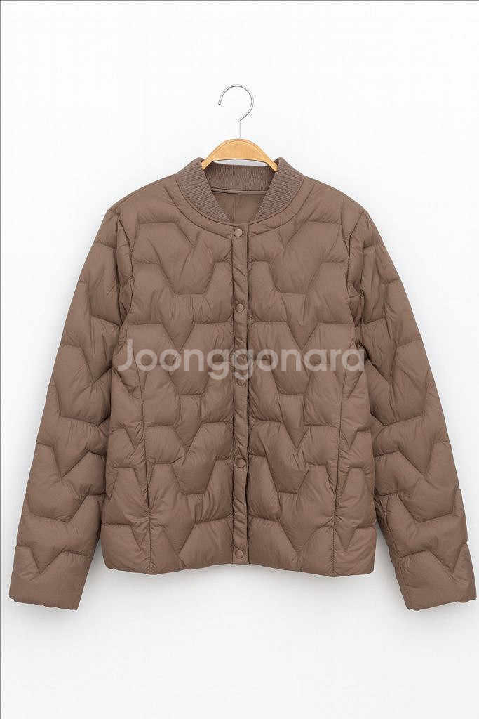 여성 르망 누빔 프리미엄 경량패딩--5