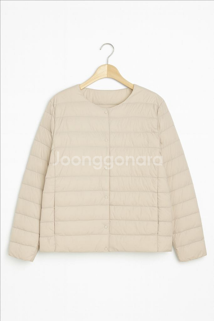 여성 라프엘르 프리미엄 라운드 경량패딩--2