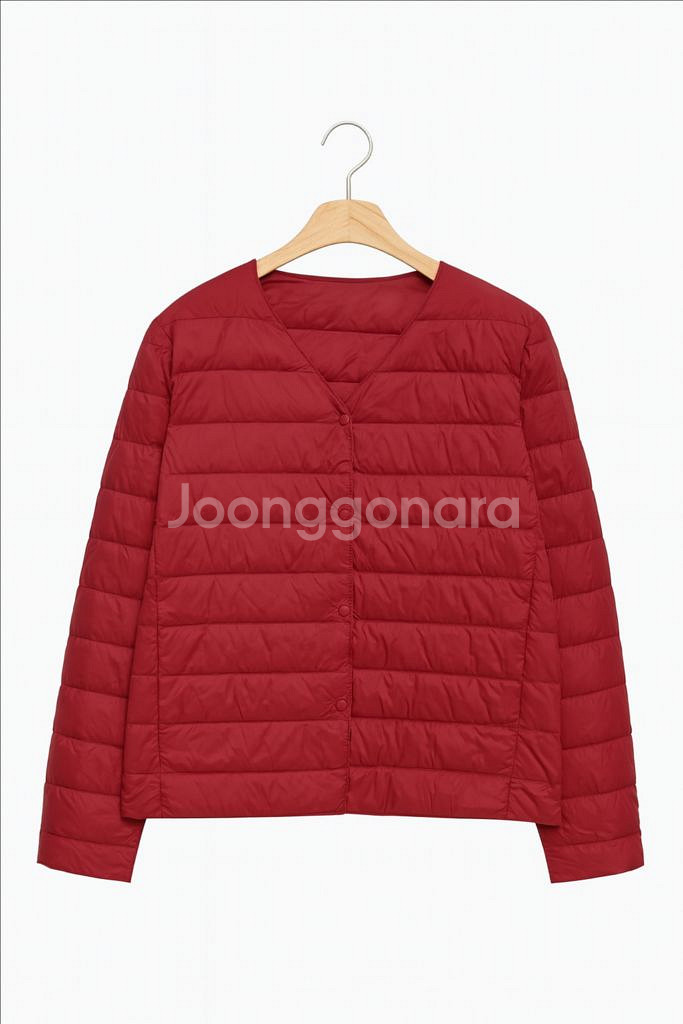 여성 라프엘르 프리미엄 라운드 경량패딩--6