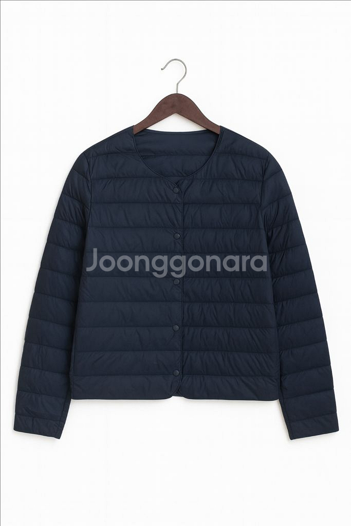 여성 라프엘르 프리미엄 라운드 경량패딩--8