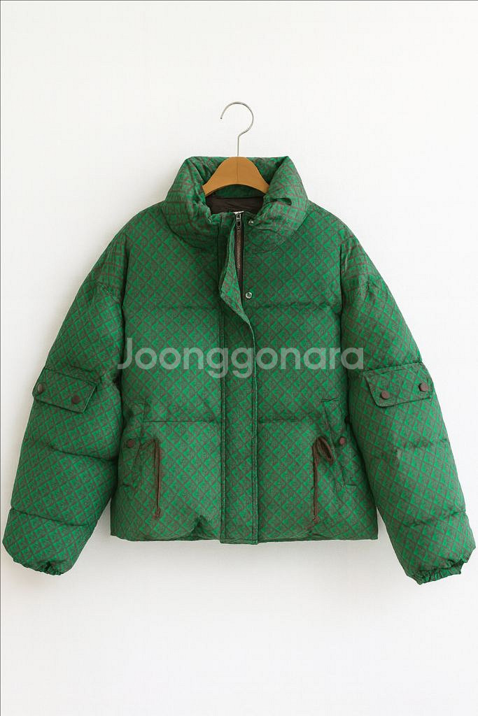 여성 벨르모드 럭셔리 모노그램 패딩--1