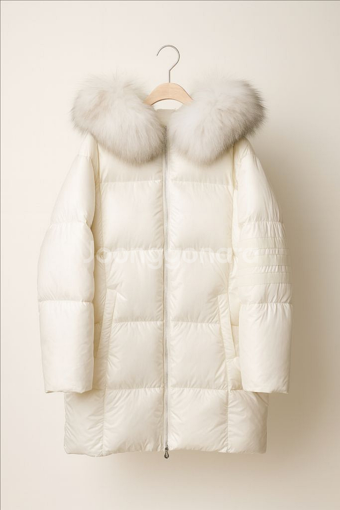 여성 프리미엄 폭스퍼 롱패딩--2