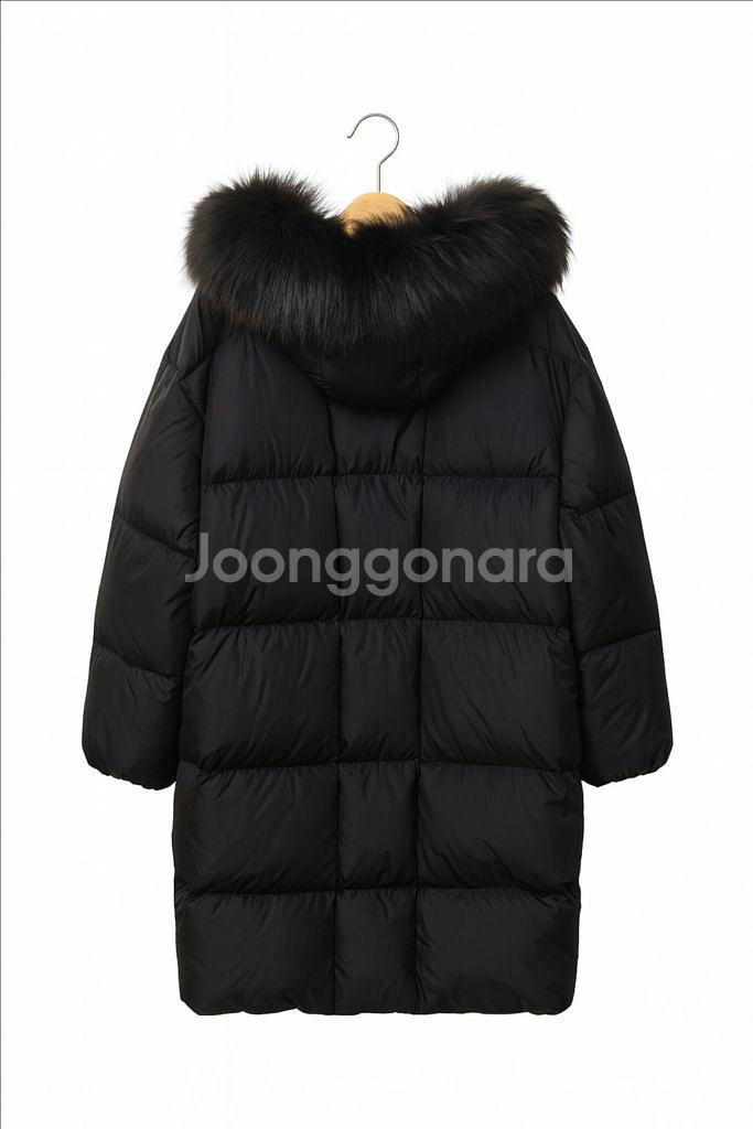 여성 프리미엄 폭스퍼 롱패딩--5