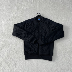 S 아디다스 퀼팅 패디드 자켓 블랙 90 유로파