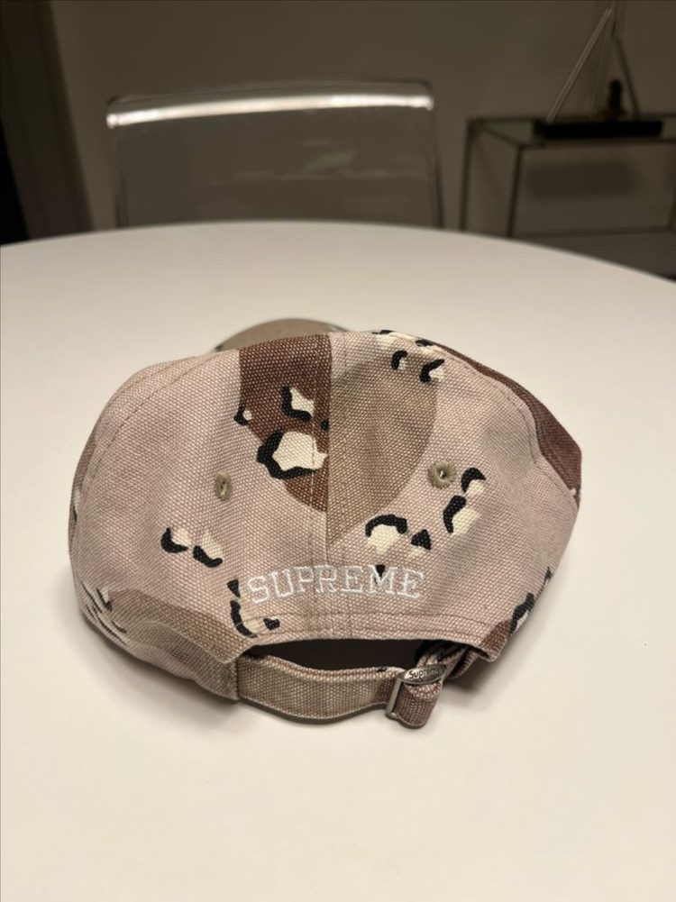 슈프림 피그먼트 S 로고 6패널 초콜릿 칩 카모--1