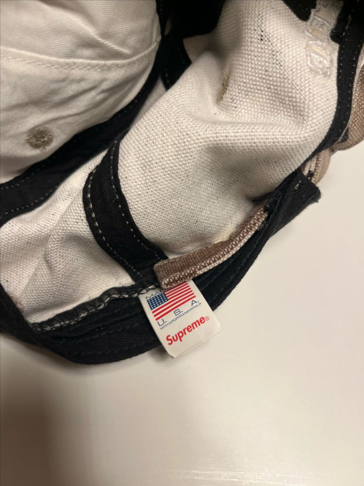 슈프림 피그먼트 S 로고 6패널 초콜릿 칩 카모--2